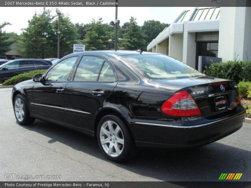 Black / Cashmere 2007 Mercedes-Benz E 350 4Matic Sedan
