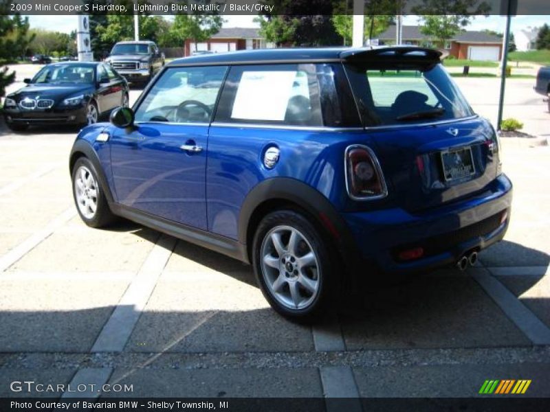 Lightning Blue Metallic / Black/Grey 2009 Mini Cooper S Hardtop