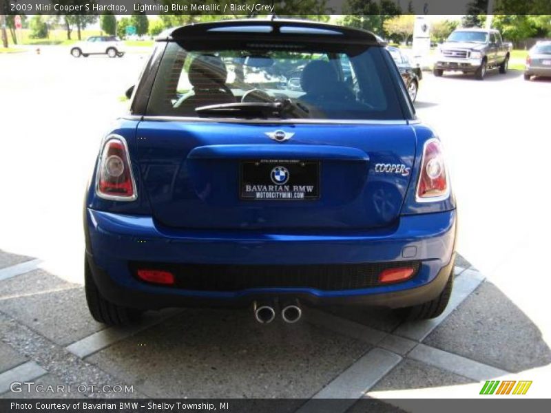 Lightning Blue Metallic / Black/Grey 2009 Mini Cooper S Hardtop