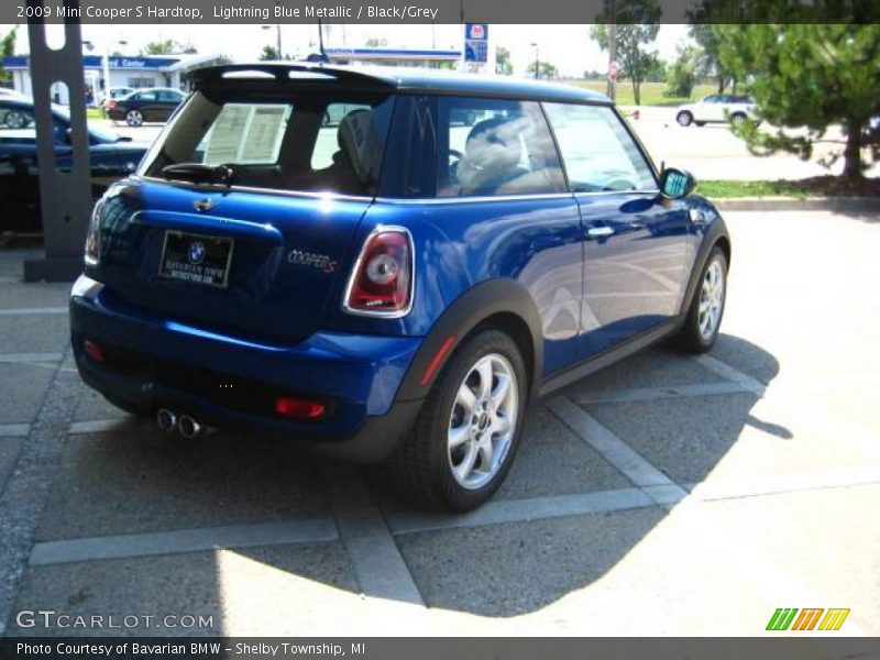 Lightning Blue Metallic / Black/Grey 2009 Mini Cooper S Hardtop