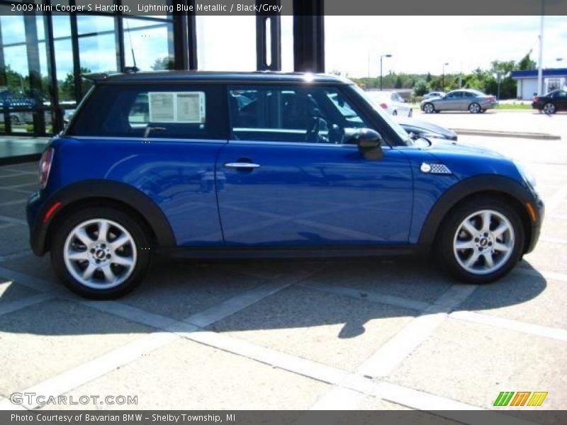 Lightning Blue Metallic / Black/Grey 2009 Mini Cooper S Hardtop