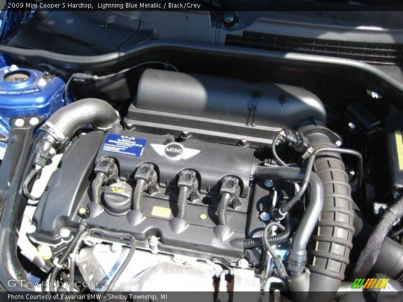 Lightning Blue Metallic / Black/Grey 2009 Mini Cooper S Hardtop