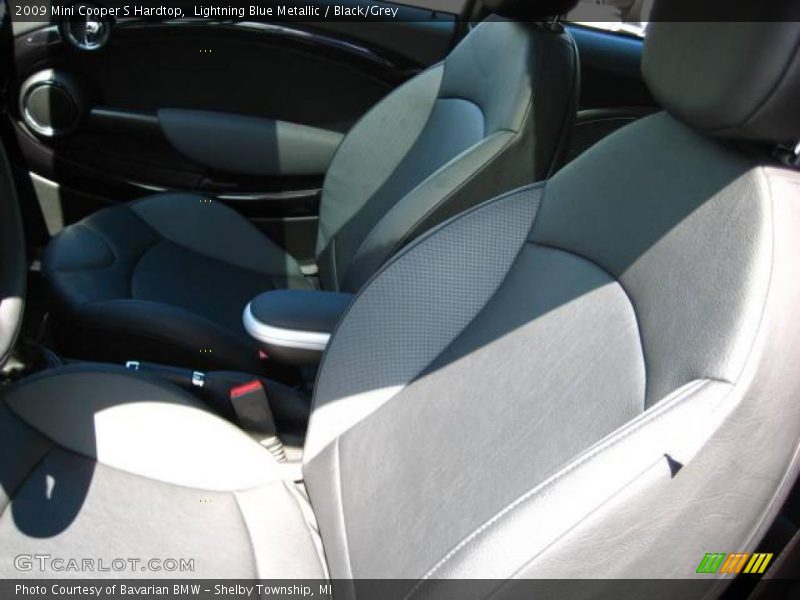 Lightning Blue Metallic / Black/Grey 2009 Mini Cooper S Hardtop