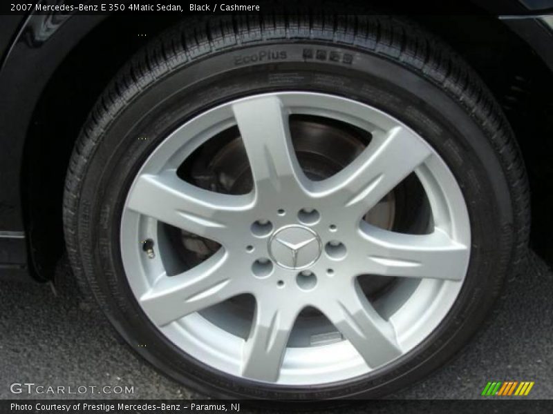 Black / Cashmere 2007 Mercedes-Benz E 350 4Matic Sedan