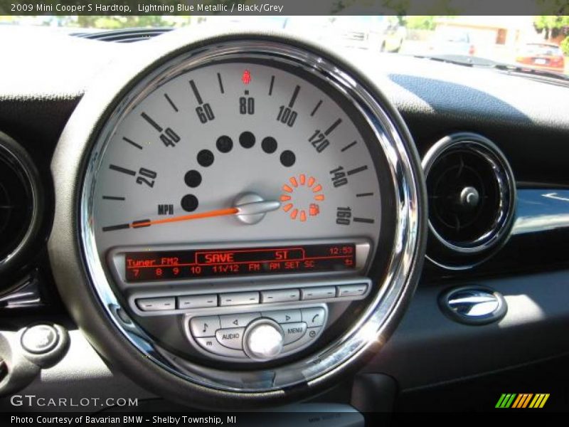 Lightning Blue Metallic / Black/Grey 2009 Mini Cooper S Hardtop