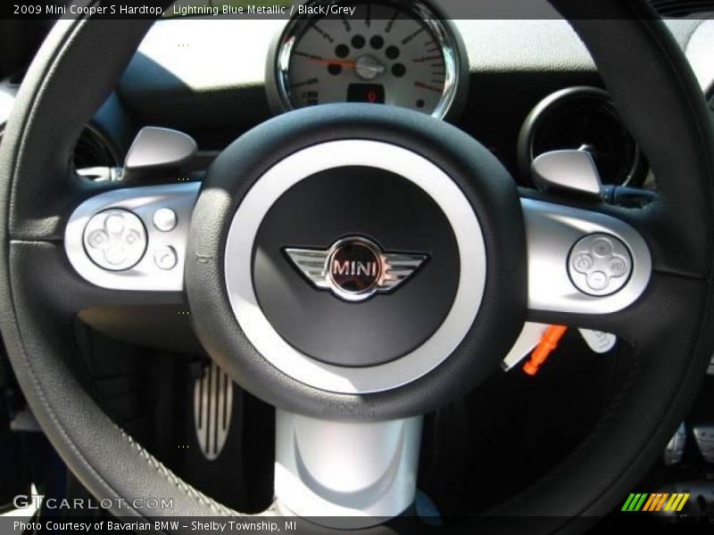 Lightning Blue Metallic / Black/Grey 2009 Mini Cooper S Hardtop