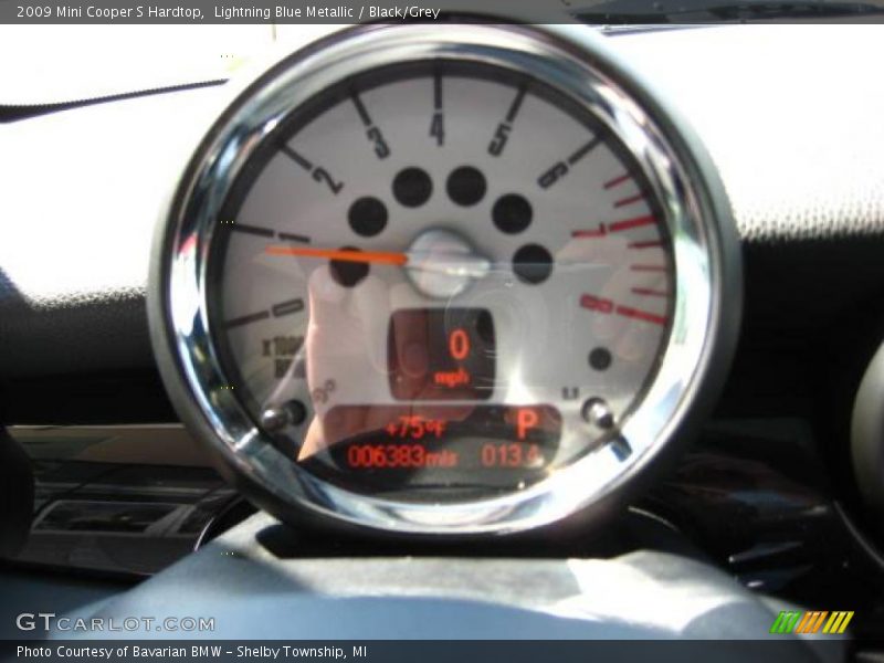 Lightning Blue Metallic / Black/Grey 2009 Mini Cooper S Hardtop