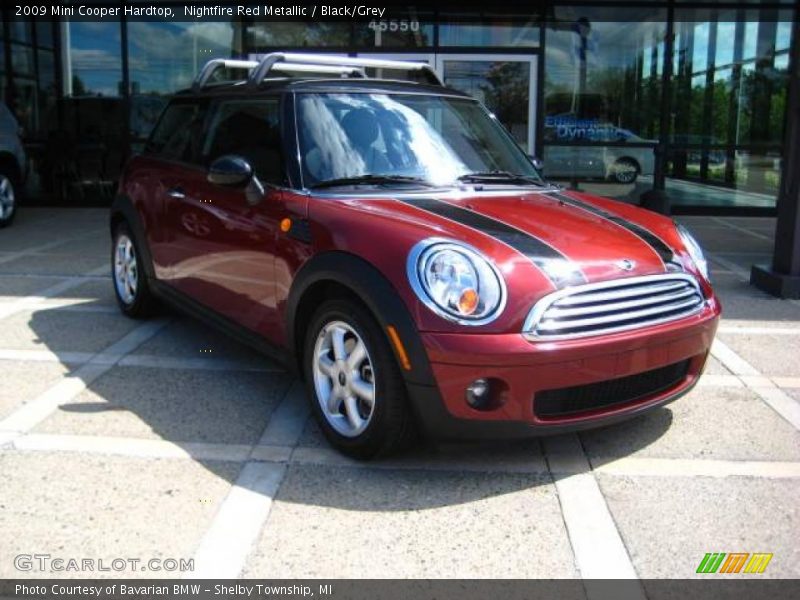 Nightfire Red Metallic / Black/Grey 2009 Mini Cooper Hardtop