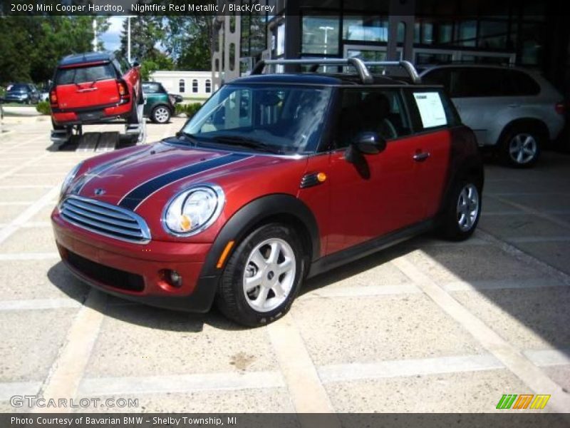 Nightfire Red Metallic / Black/Grey 2009 Mini Cooper Hardtop