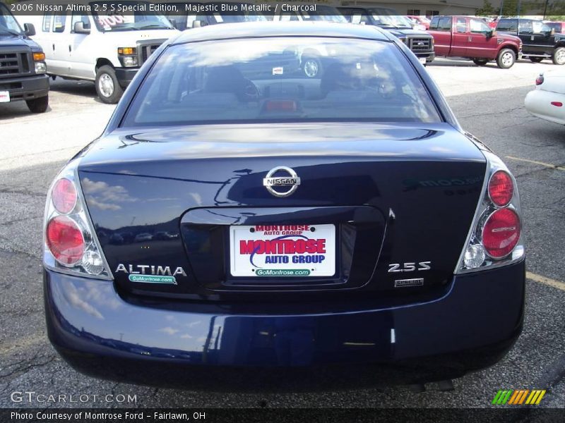 Majestic Blue Metallic / Charcoal 2006 Nissan Altima 2.5 S Special Edition