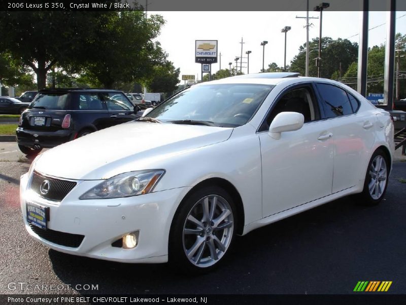 Crystal White / Black 2006 Lexus IS 350