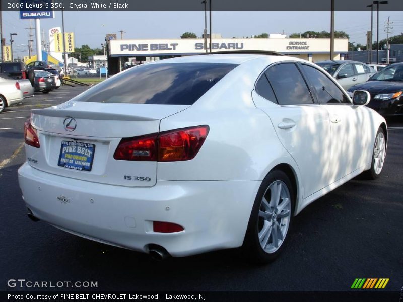 Crystal White / Black 2006 Lexus IS 350