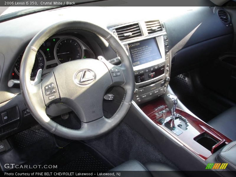 Crystal White / Black 2006 Lexus IS 350