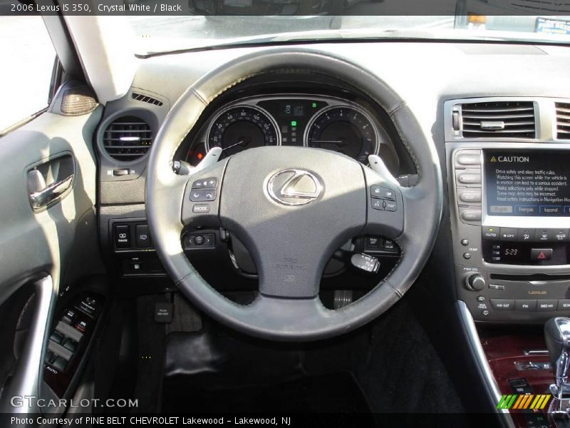 Crystal White / Black 2006 Lexus IS 350