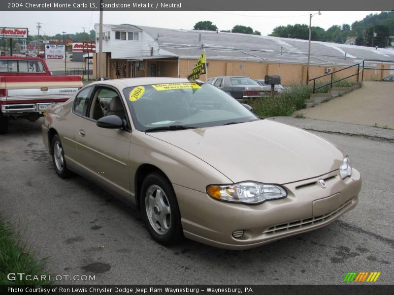 Sandstone Metallic / Neutral 2004 Chevrolet Monte Carlo LS
