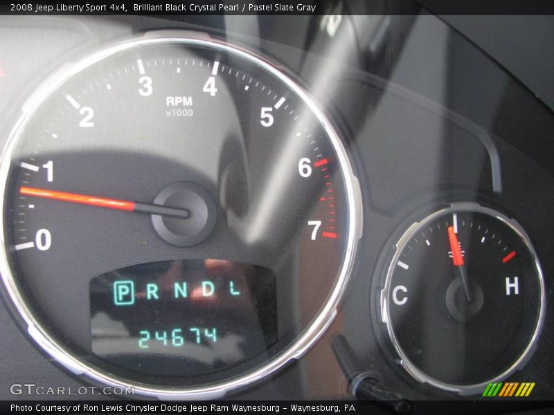 Brilliant Black Crystal Pearl / Pastel Slate Gray 2008 Jeep Liberty Sport 4x4