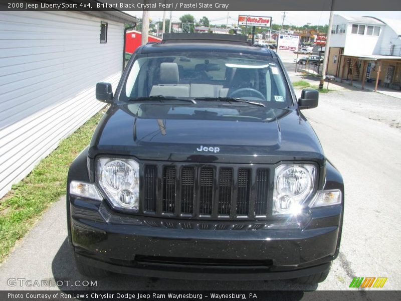 Brilliant Black Crystal Pearl / Pastel Slate Gray 2008 Jeep Liberty Sport 4x4
