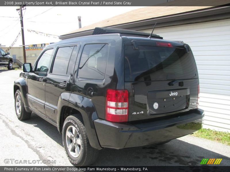 Brilliant Black Crystal Pearl / Pastel Slate Gray 2008 Jeep Liberty Sport 4x4