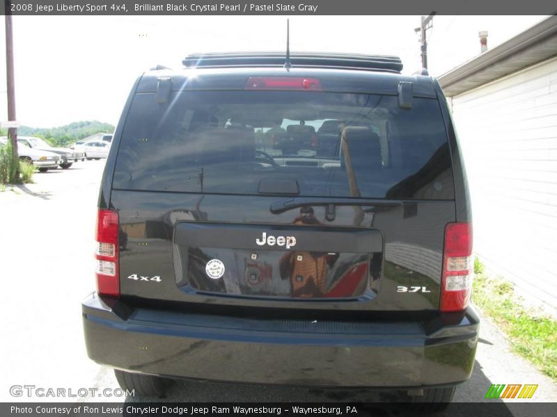 Brilliant Black Crystal Pearl / Pastel Slate Gray 2008 Jeep Liberty Sport 4x4