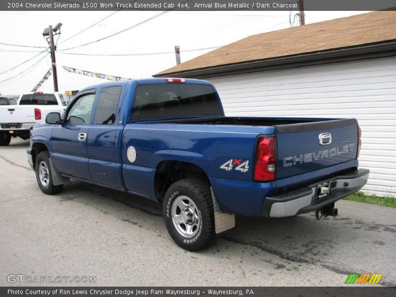 Arrival Blue Metallic / Dark Charcoal 2004 Chevrolet Silverado 1500 Work Truck Extended Cab 4x4