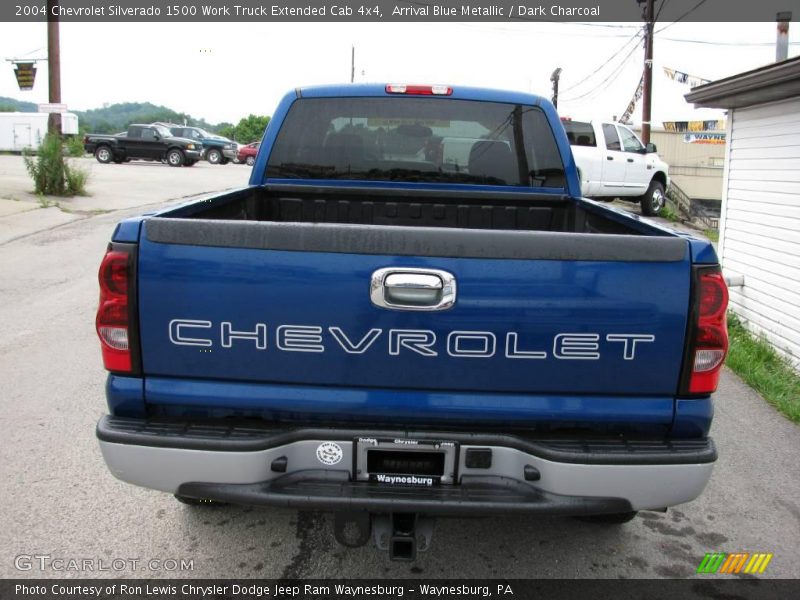Arrival Blue Metallic / Dark Charcoal 2004 Chevrolet Silverado 1500 Work Truck Extended Cab 4x4