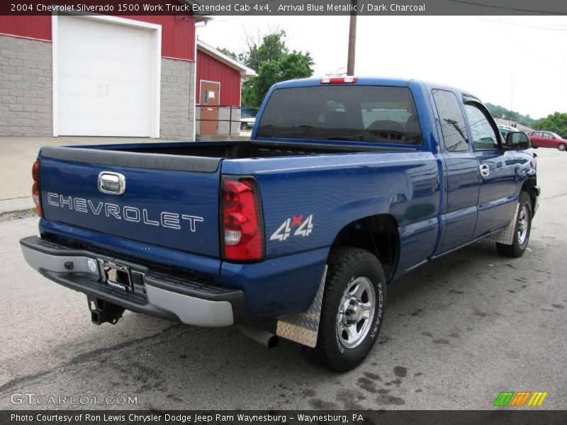 Arrival Blue Metallic / Dark Charcoal 2004 Chevrolet Silverado 1500 Work Truck Extended Cab 4x4