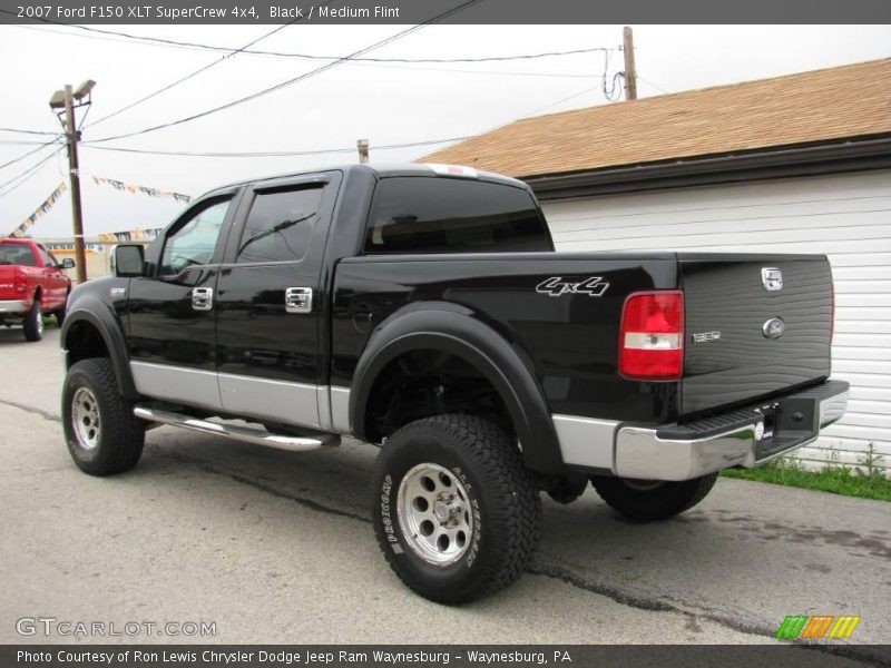 Black / Medium Flint 2007 Ford F150 XLT SuperCrew 4x4