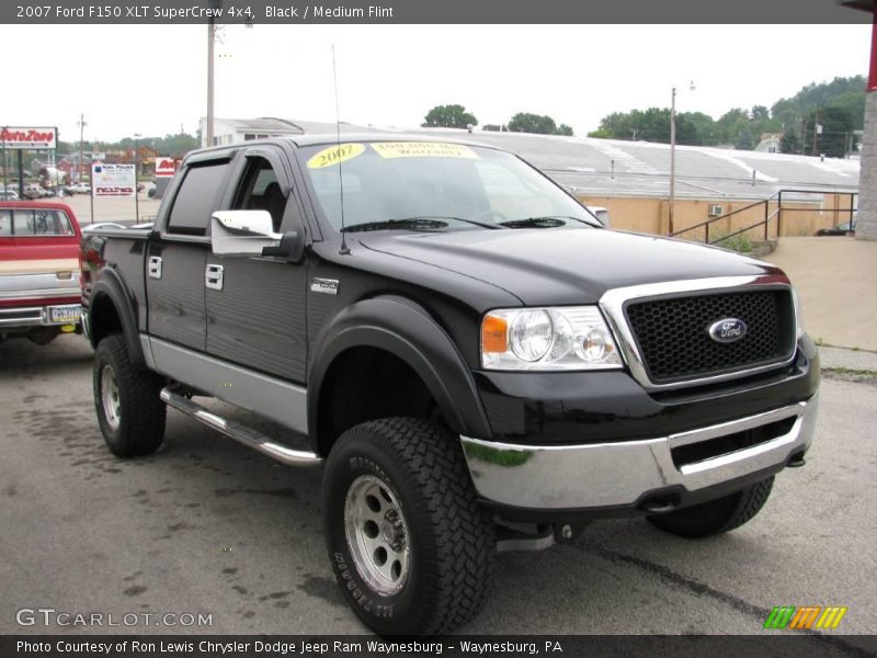 Black / Medium Flint 2007 Ford F150 XLT SuperCrew 4x4