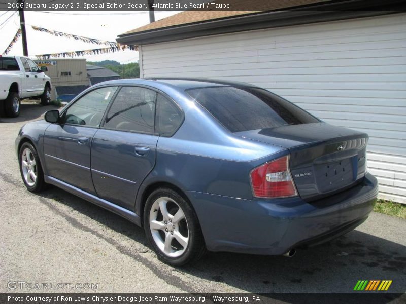 Atlantic Blue Pearl / Taupe 2006 Subaru Legacy 2.5i Special Edition Sedan