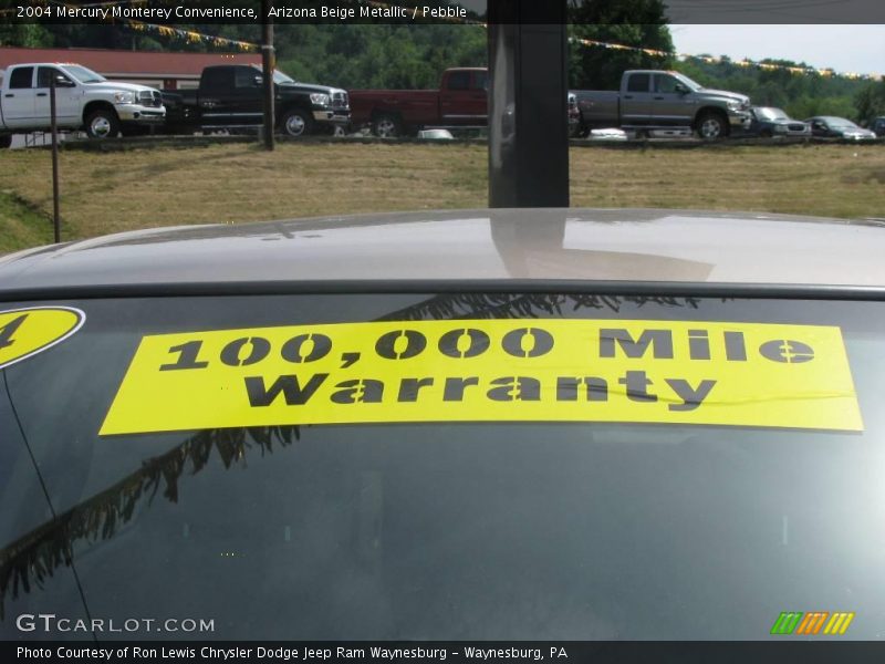 Arizona Beige Metallic / Pebble 2004 Mercury Monterey Convenience