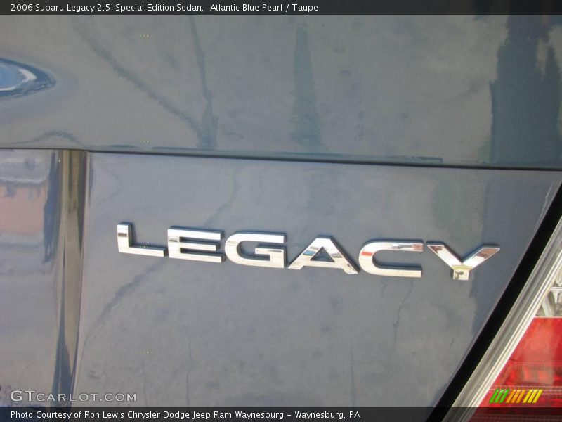 Atlantic Blue Pearl / Taupe 2006 Subaru Legacy 2.5i Special Edition Sedan