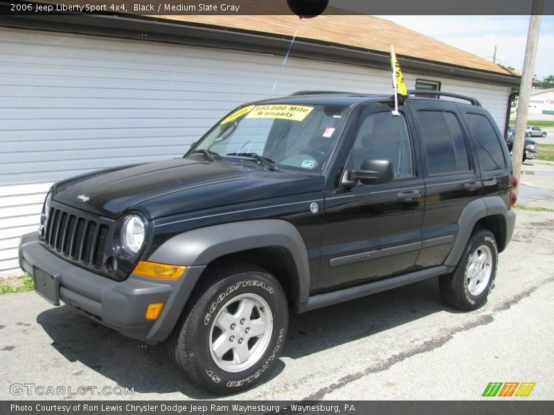 Black / Medium Slate Gray 2006 Jeep Liberty Sport 4x4