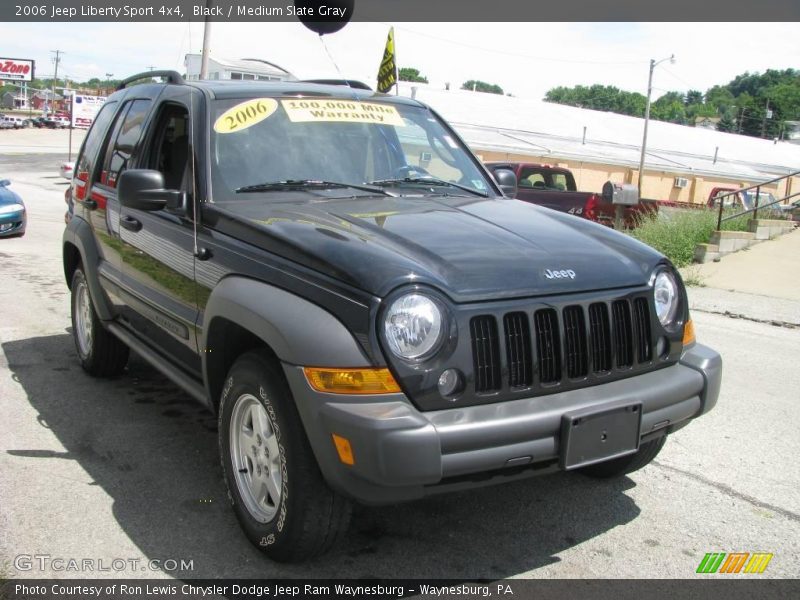 Black / Medium Slate Gray 2006 Jeep Liberty Sport 4x4