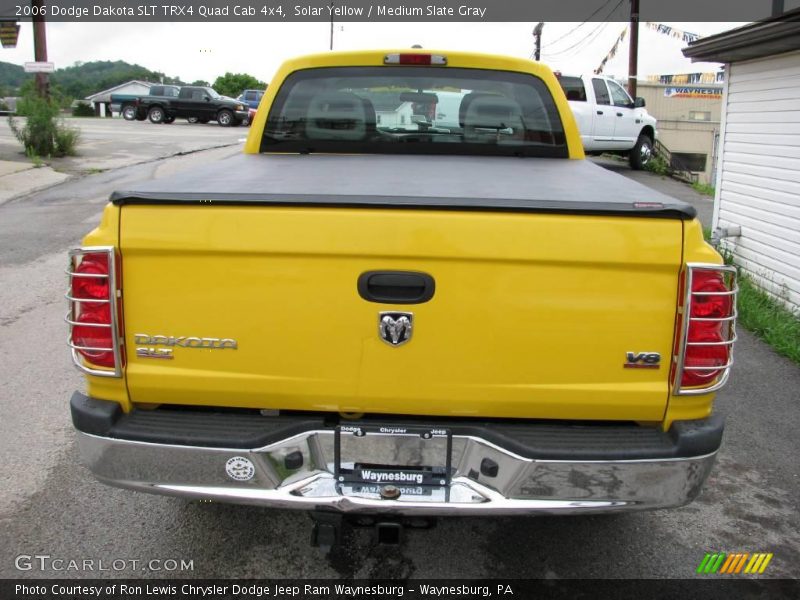 Solar Yellow / Medium Slate Gray 2006 Dodge Dakota SLT TRX4 Quad Cab 4x4