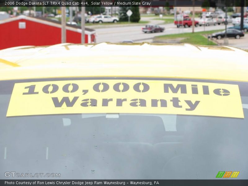 Solar Yellow / Medium Slate Gray 2006 Dodge Dakota SLT TRX4 Quad Cab 4x4