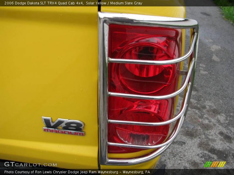 Solar Yellow / Medium Slate Gray 2006 Dodge Dakota SLT TRX4 Quad Cab 4x4