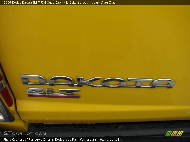 Solar Yellow / Medium Slate Gray 2006 Dodge Dakota SLT TRX4 Quad Cab 4x4