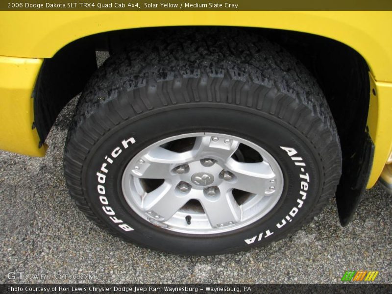 Solar Yellow / Medium Slate Gray 2006 Dodge Dakota SLT TRX4 Quad Cab 4x4