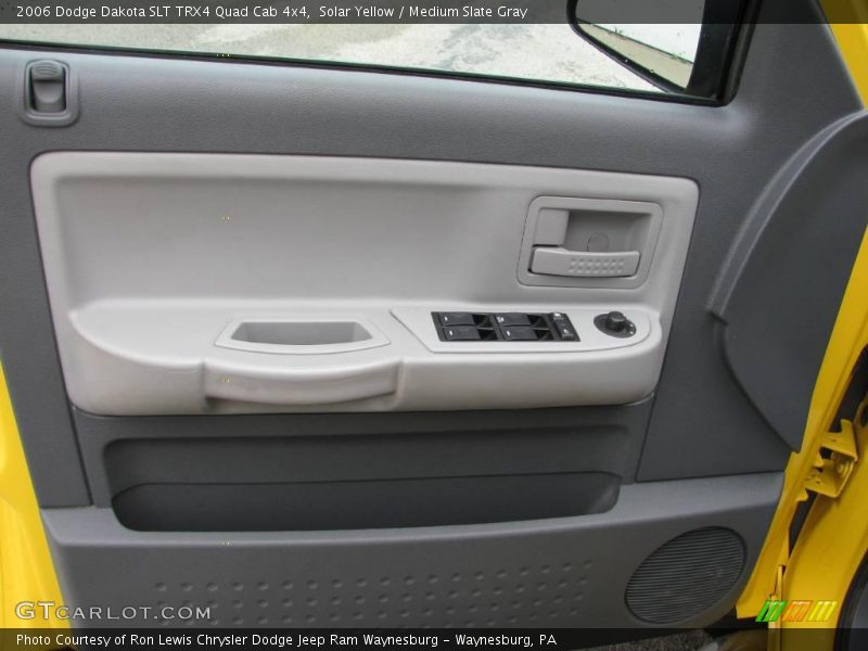 Solar Yellow / Medium Slate Gray 2006 Dodge Dakota SLT TRX4 Quad Cab 4x4