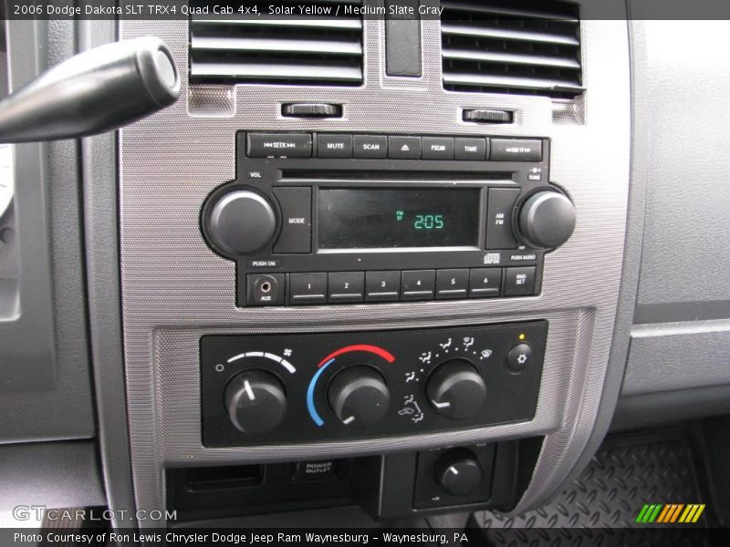 Solar Yellow / Medium Slate Gray 2006 Dodge Dakota SLT TRX4 Quad Cab 4x4