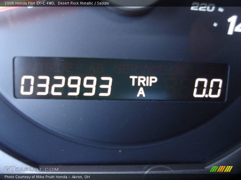 Desert Rock Metallic / Saddle 2006 Honda Pilot EX-L 4WD
