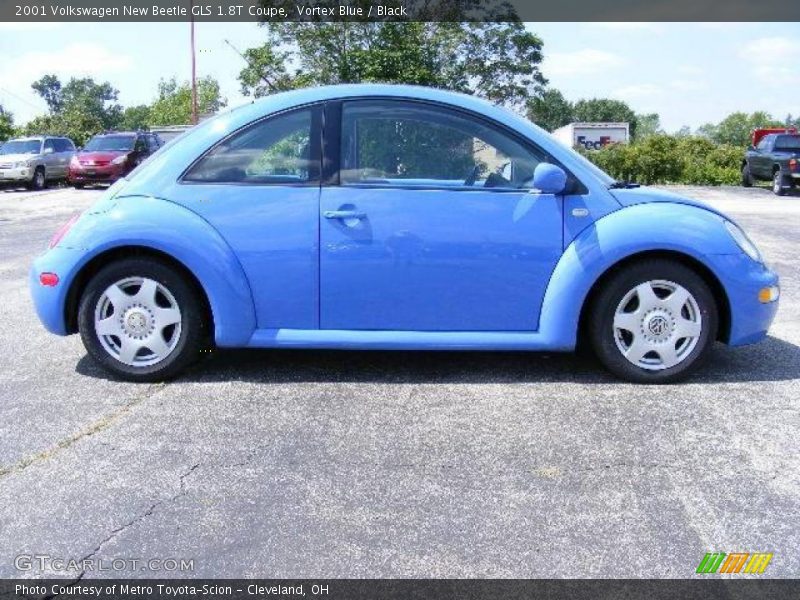Vortex Blue / Black 2001 Volkswagen New Beetle GLS 1.8T Coupe