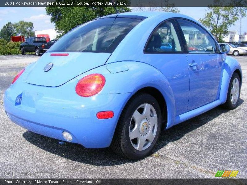 Vortex Blue / Black 2001 Volkswagen New Beetle GLS 1.8T Coupe