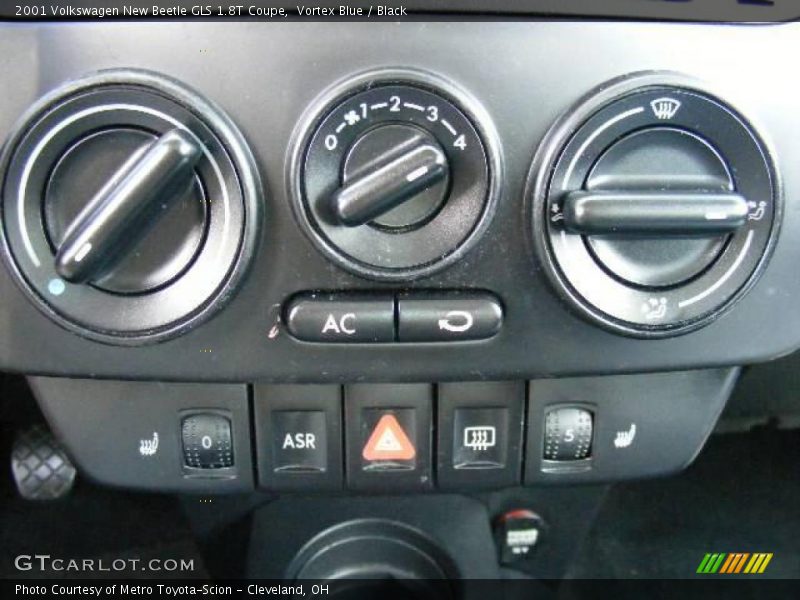 Vortex Blue / Black 2001 Volkswagen New Beetle GLS 1.8T Coupe