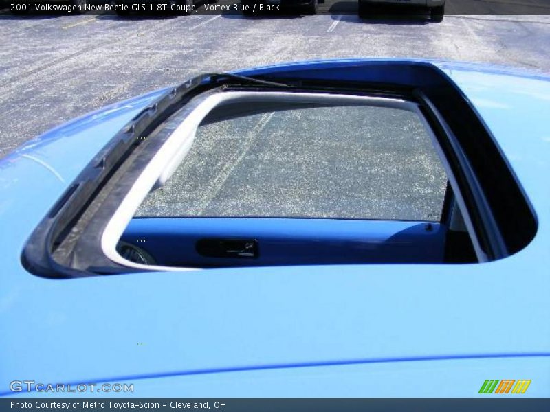 Vortex Blue / Black 2001 Volkswagen New Beetle GLS 1.8T Coupe