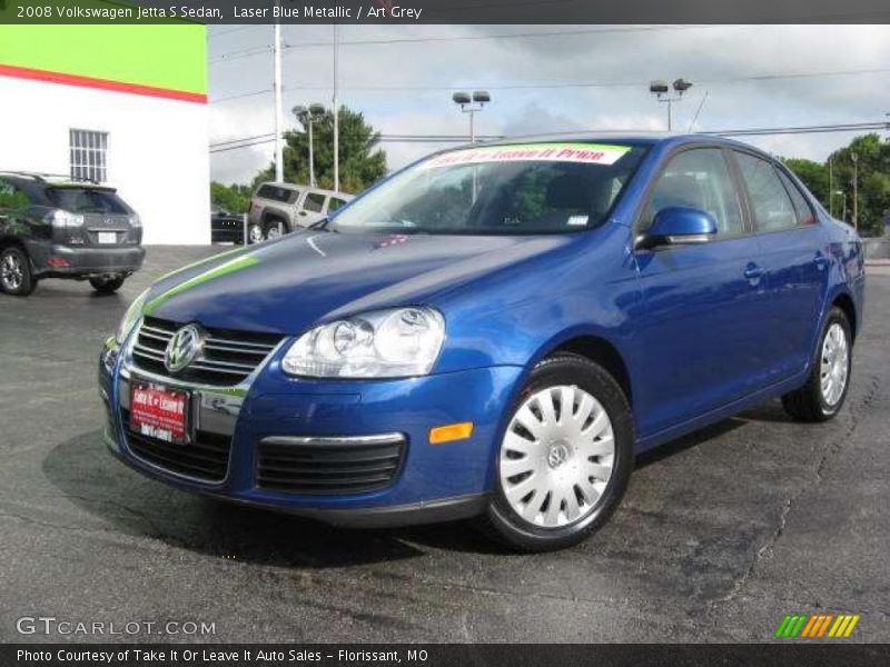 Laser Blue Metallic / Art Grey 2008 Volkswagen Jetta S Sedan