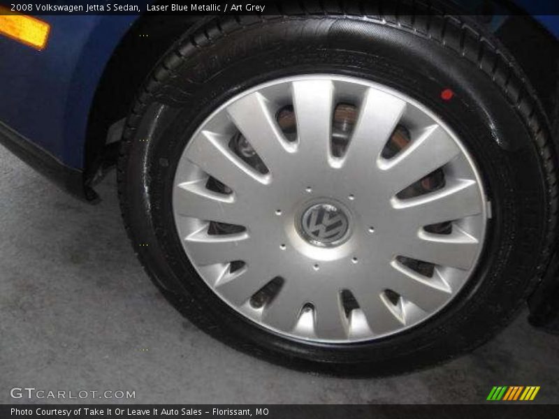 Laser Blue Metallic / Art Grey 2008 Volkswagen Jetta S Sedan