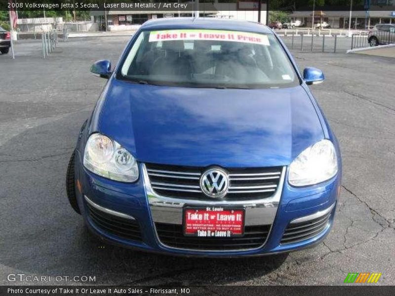 Laser Blue Metallic / Art Grey 2008 Volkswagen Jetta S Sedan