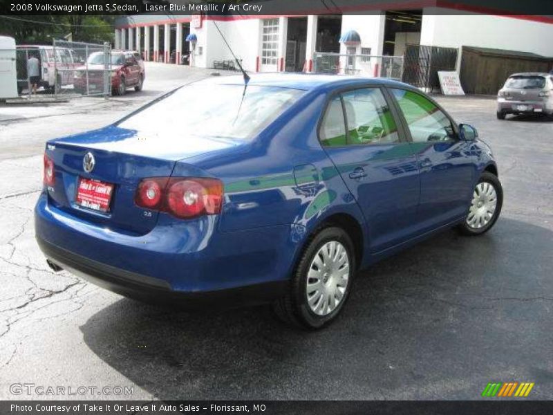 Laser Blue Metallic / Art Grey 2008 Volkswagen Jetta S Sedan