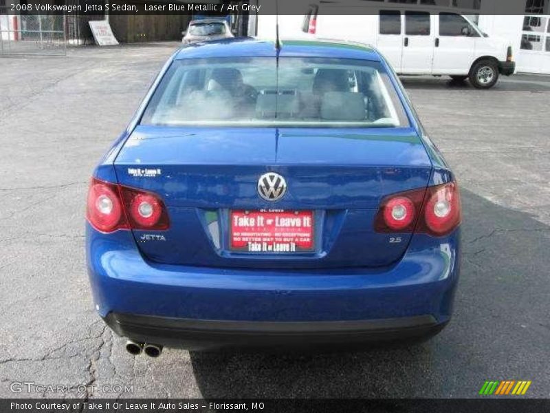 Laser Blue Metallic / Art Grey 2008 Volkswagen Jetta S Sedan